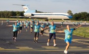 Az ikonikus Tu-154-es volt az idei Runway Run különleges vendége