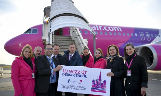 Elindította a Debrecen–Moszkva járatát a WizzAir