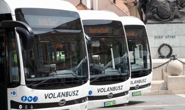 Elektromos autóbuszokat állít helyi közlekedésébe Eger