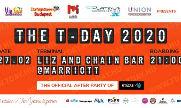THE T-DAY 2020 – Az Utazás kiállítás hivatalos after partyja