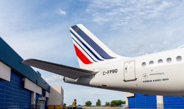 Így festették le az Air France első Airbus A220-asát