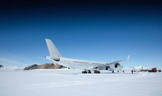 Először landolt Airbus A340-es gép az Antarktiszon