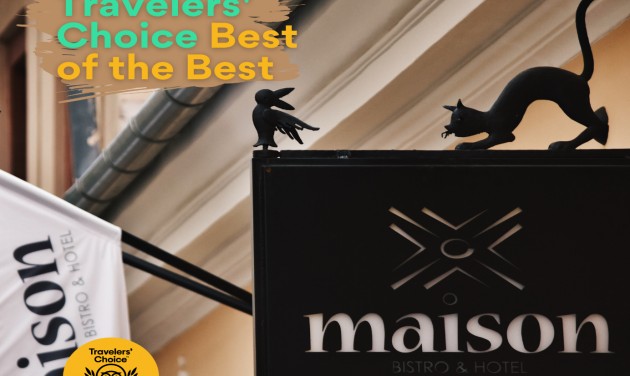 A Maison Bistro & Hotel a Tripadvisor 2022-es európai toplistáján