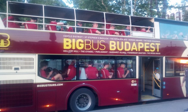 A Big Bus fedélzetén a Liverpool FC