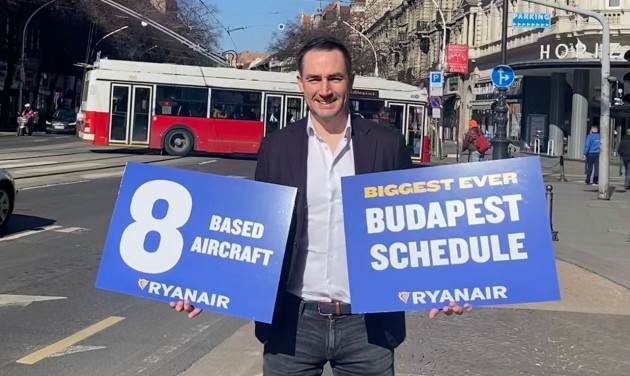 Nyolc új útvonalon indít járatokat Budapestről a Ryanair
