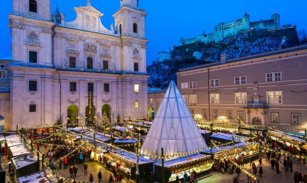 Salzburg már ünnepi fényekbe öltözve várja a karácsonyt