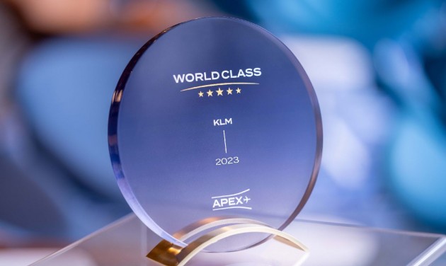 Nyolc légitársaság, köztük a KLM kapott APEX World Class minősítést