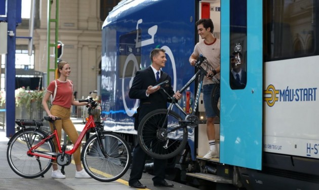 Jelentősen növekszik a kerékpáros utasok száma a vonatokon