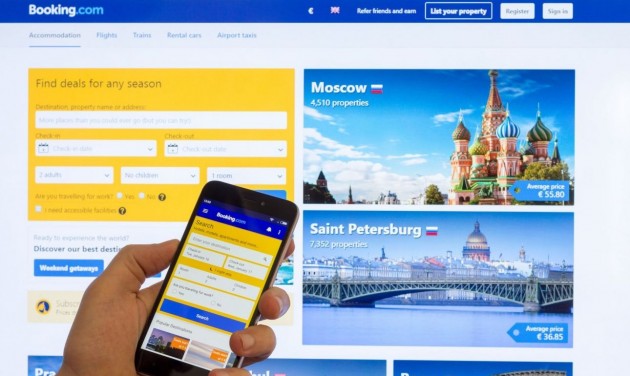 Óriási bírságot vetett ki a Booking.com-ra az orosz monopóliumellenes hatóság  