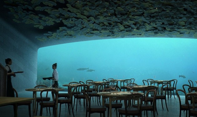 Európa első víz alatti étterme