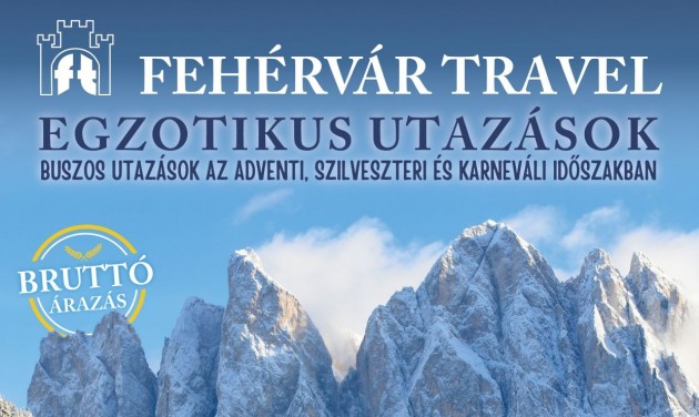 Megjelent a Fehérvár Travel téli programfüzete