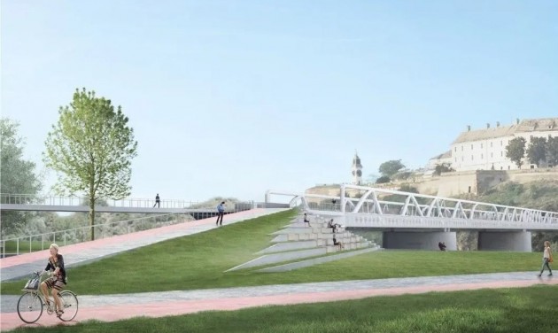 Gyalogos-kerékpáros híd épül Újvidéken