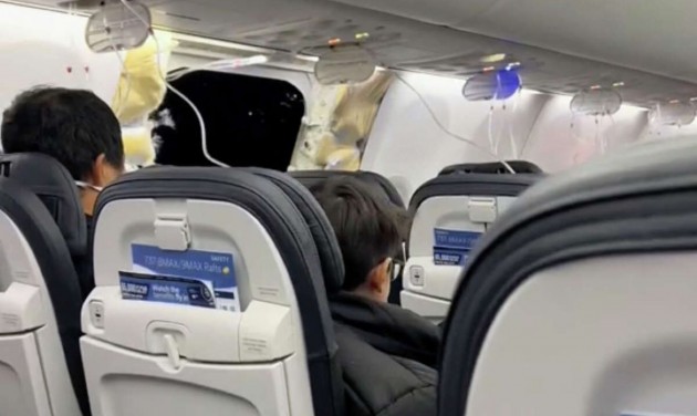 Egy udvaron találták meg az Alaska Airlines utasszállítójának kiszakadt oldalpaneljét  – videó