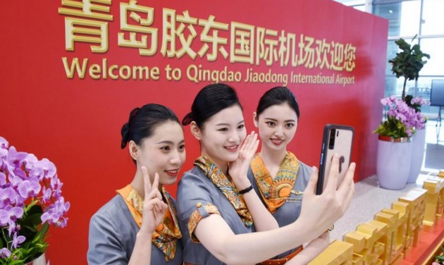 Új nemzetközi repülőtér nyílt a kelet-kínai Csingdaóban