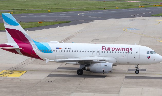 Hétfőtől szerdáig sztrájkolnak az Eurowings német pilótái