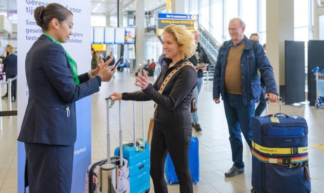 A Schipol repülőtéren előre lefoglalható a biztonsági ellenőrzés időablaka