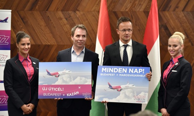 Kazanyba indít új járatokat Budapestről a Wizz Air