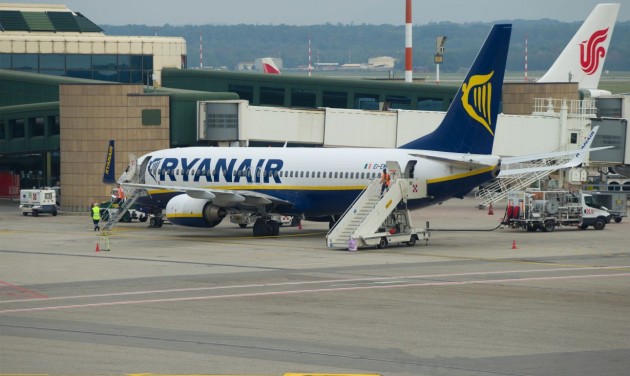 Milánó-Malpensa és Budapest között indít járatot márciustól a Ryanair
