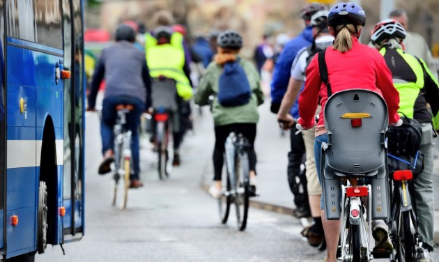 Jelentősen nőtt a kerékpárral közlekedők száma