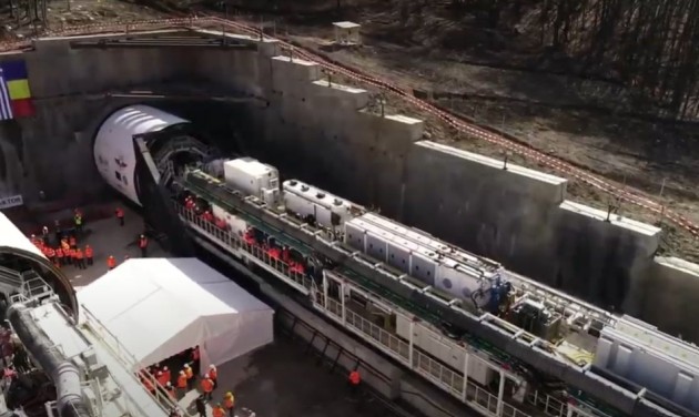 Elkezdődött a leghosszabb romániai vasúti alagút fúrása