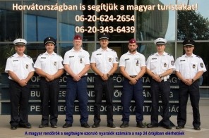 Magyar rendőrök Horvátországban