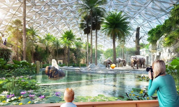 Budapest Zoo needs more funds to complete bubble-like biodome