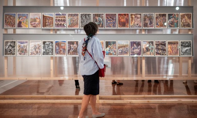 Személyes holokauszt-emlékeket bemutató grafikákból nyílt kiállítás a Nemzeti Galériában