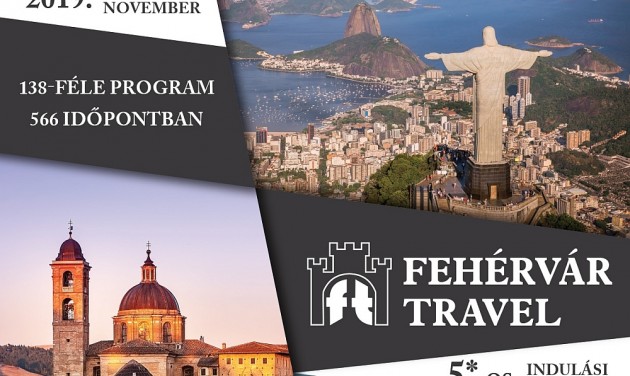 Megjelent a Fehérvár Travel 2019-es katalógusa